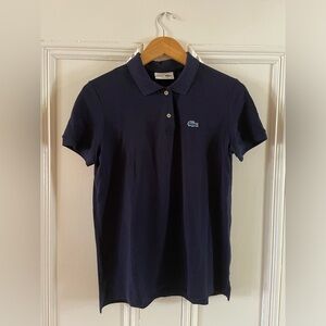 Lacoste for J. Crew navy polo shirt, size 42 (large)